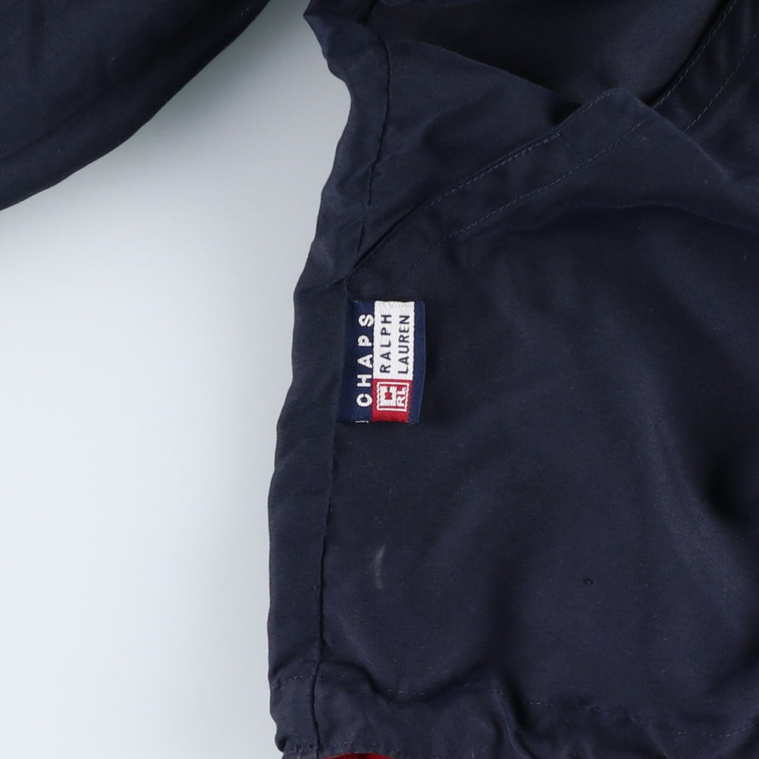 Ralph Lauren Chaps Anorak Jacket, Made in Russia, Men's Size L polyester navy blue type Vintage Second Hand