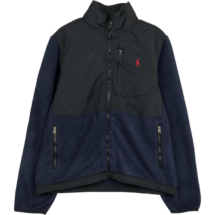 Ralph Lauren POLO by Ralph Lauren fleece jacket, men's size S polyester black type Vintage Second Hand