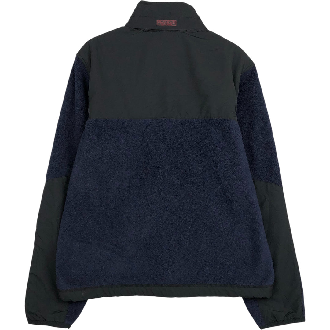 Ralph Lauren POLO by Ralph Lauren fleece jacket, men's size S polyester black type Vintage Second Hand
