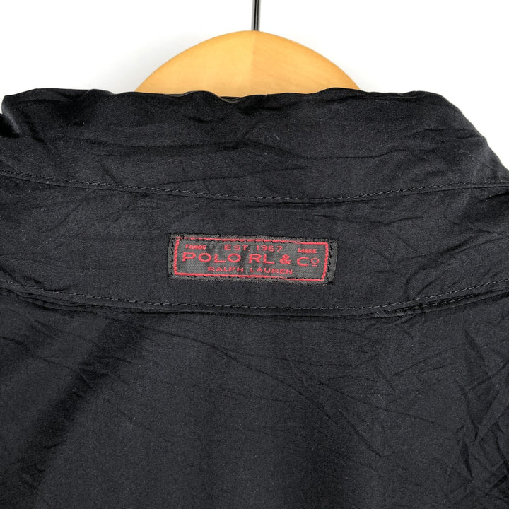 Ralph Lauren POLO by Ralph Lauren fleece jacket, men's size L polyester black type Vintage Second Hand
