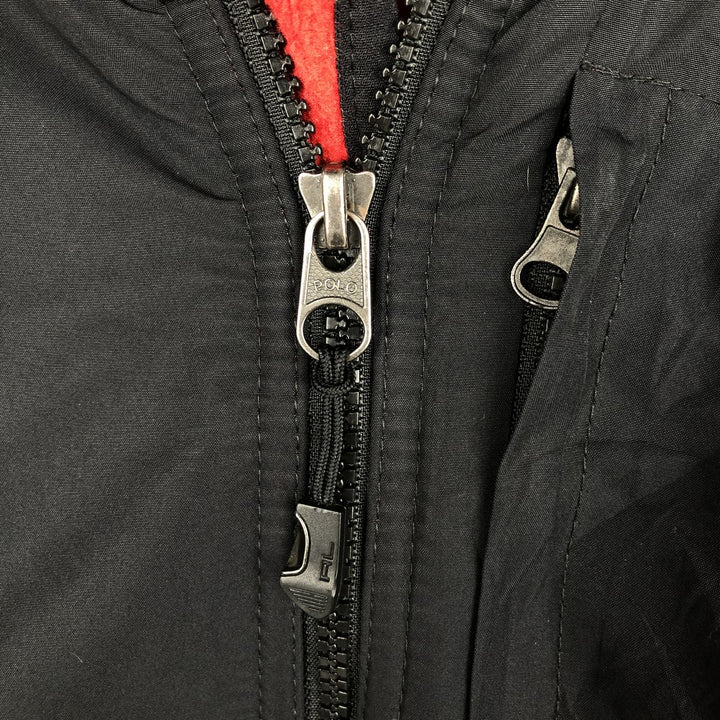 Ralph Lauren POLO by Ralph Lauren fleece jacket, men's size L polyester black type Vintage Second Hand