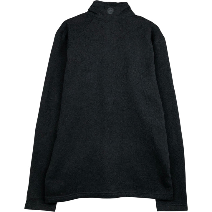 Marmot Half-Zip Fleece Pullover, Men's Size Medium polyester black type Vintage Second Hand