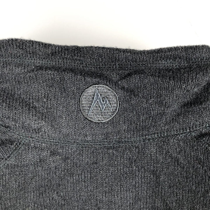 Marmot Half-Zip Fleece Pullover, Men's Size Medium polyester black type Vintage Second Hand