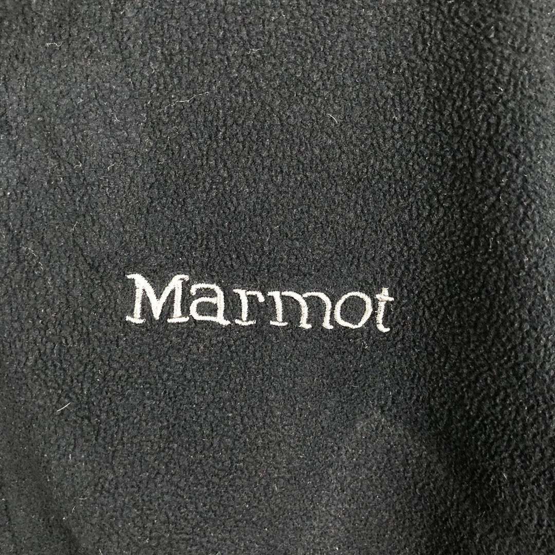 Marmot Half-Zip Fleece Pullover, Men's Size L polyester black type Vintage Second Hand