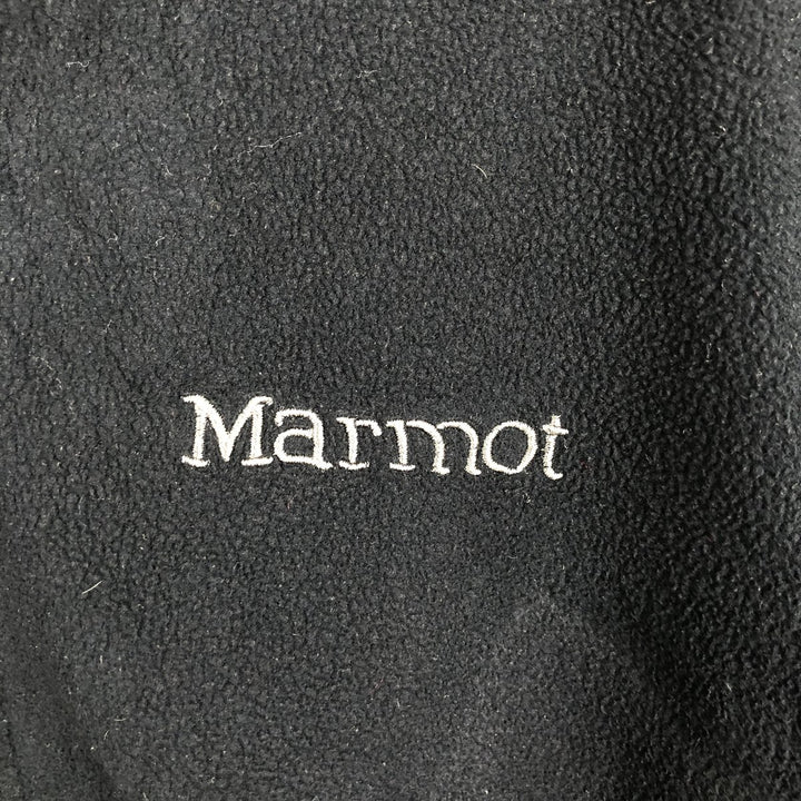 Marmot Half-Zip Fleece Pullover, Men's Size L polyester black type Vintage Second Hand