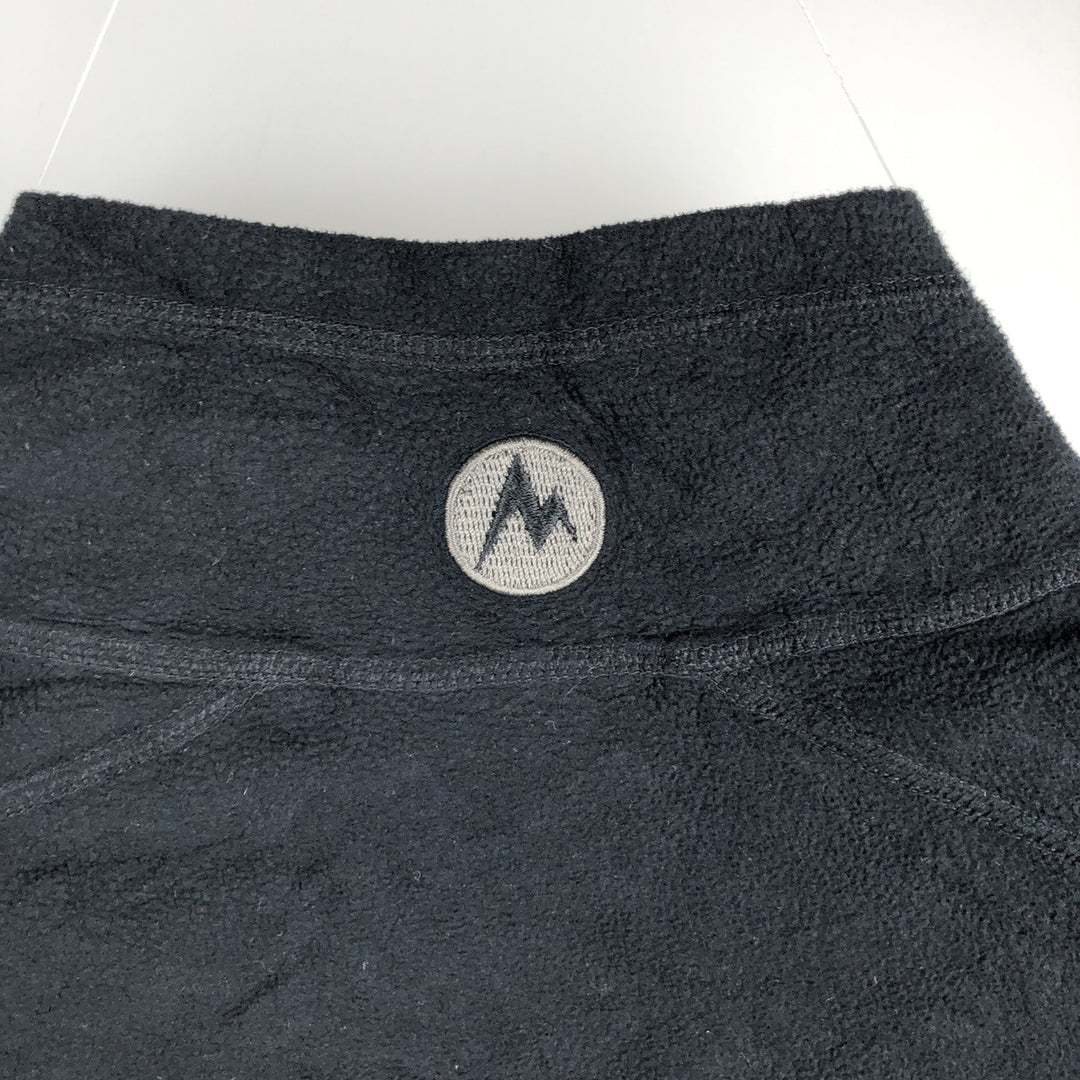 Marmot Half-Zip Fleece Pullover, Men's Size L polyester black type Vintage Second Hand