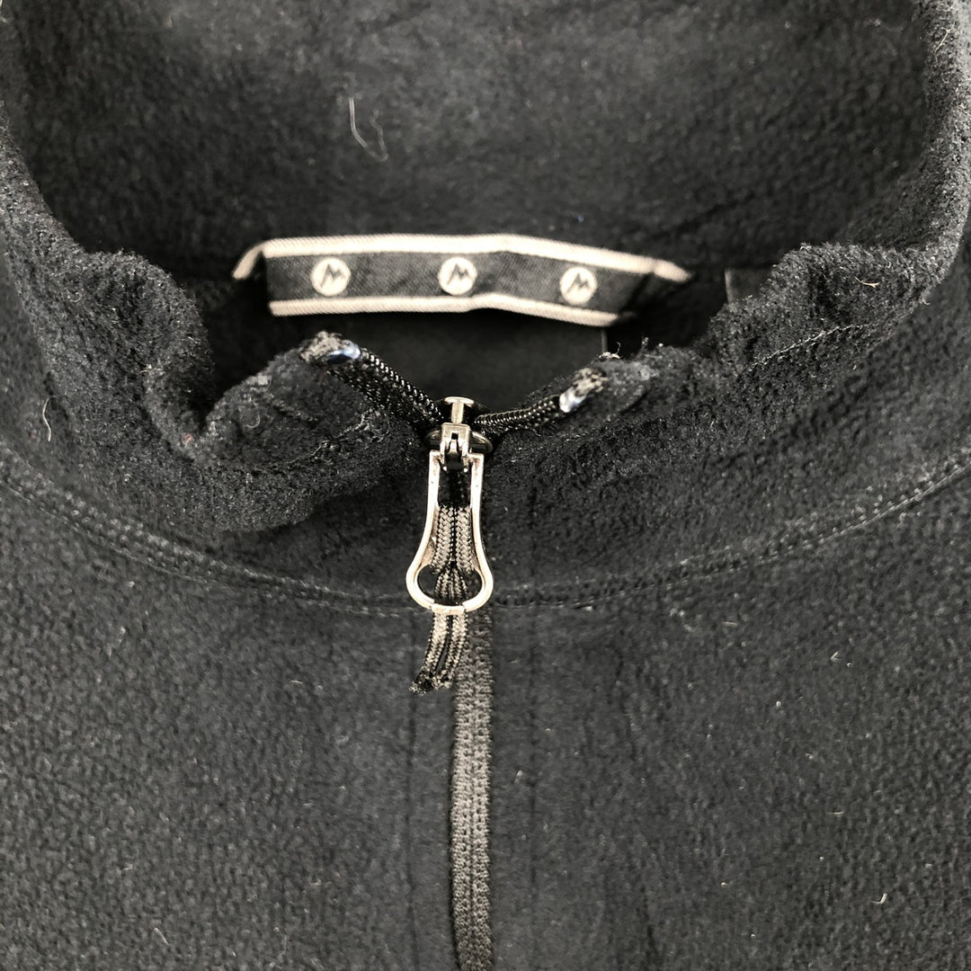 Marmot Half-Zip Fleece Pullover, Men's Size L polyester black type Vintage Second Hand