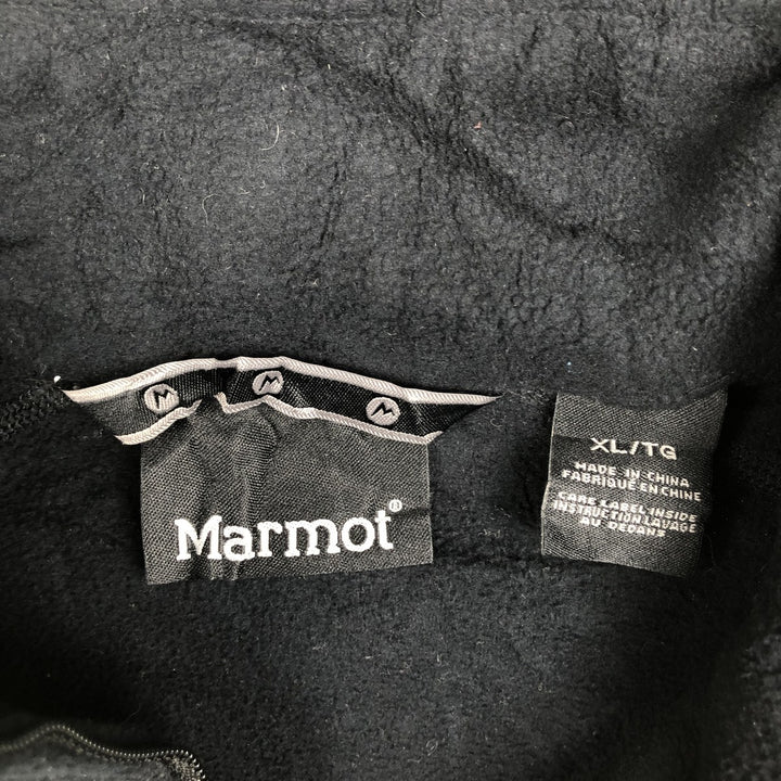 Marmot Half-Zip Fleece Pullover, Men's XL polyester black type Vintage Second Hand