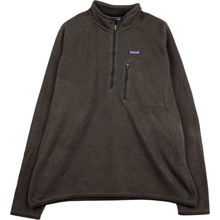Patagonia Better Sweater Pullover 25521FA11 Half-Zip Fleece Pullover, Men's XXL polyester brown type Vintage Second Hand