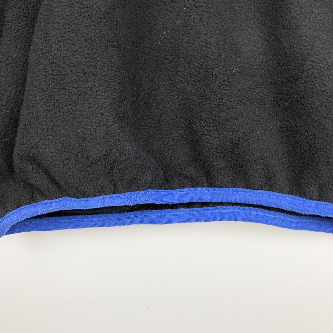 Vintage LLBean Half-Snap Fleece Pullover from the 1980s-1990s, Made in USA, Men's Size Medium polyester black type Vintage Second Hand