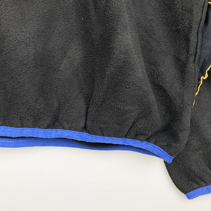 Vintage LLBean Half-Snap Fleece Pullover from the 1980s-1990s, Made in USA, Men's Size Medium polyester black type Vintage Second Hand