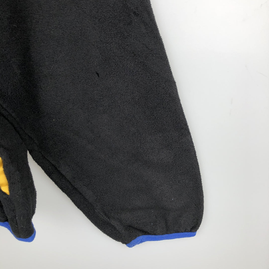 Vintage LLBean Half-Snap Fleece Pullover from the 1980s-1990s, Made in USA, Men's Size Medium polyester black type Vintage Second Hand