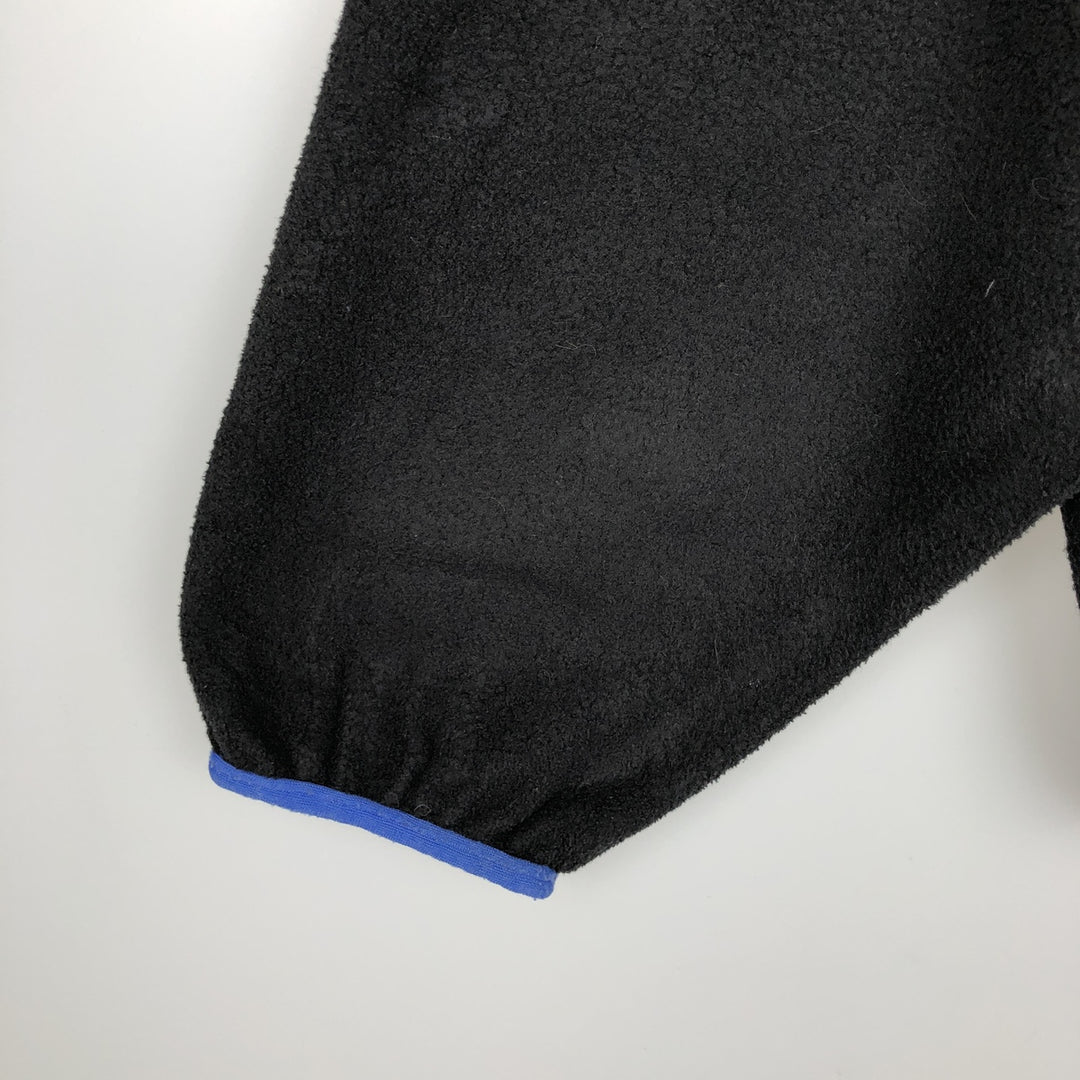 Vintage LLBean Half-Snap Fleece Pullover from the 1980s-1990s, Made in USA, Men's Size Medium polyester black type Vintage Second Hand