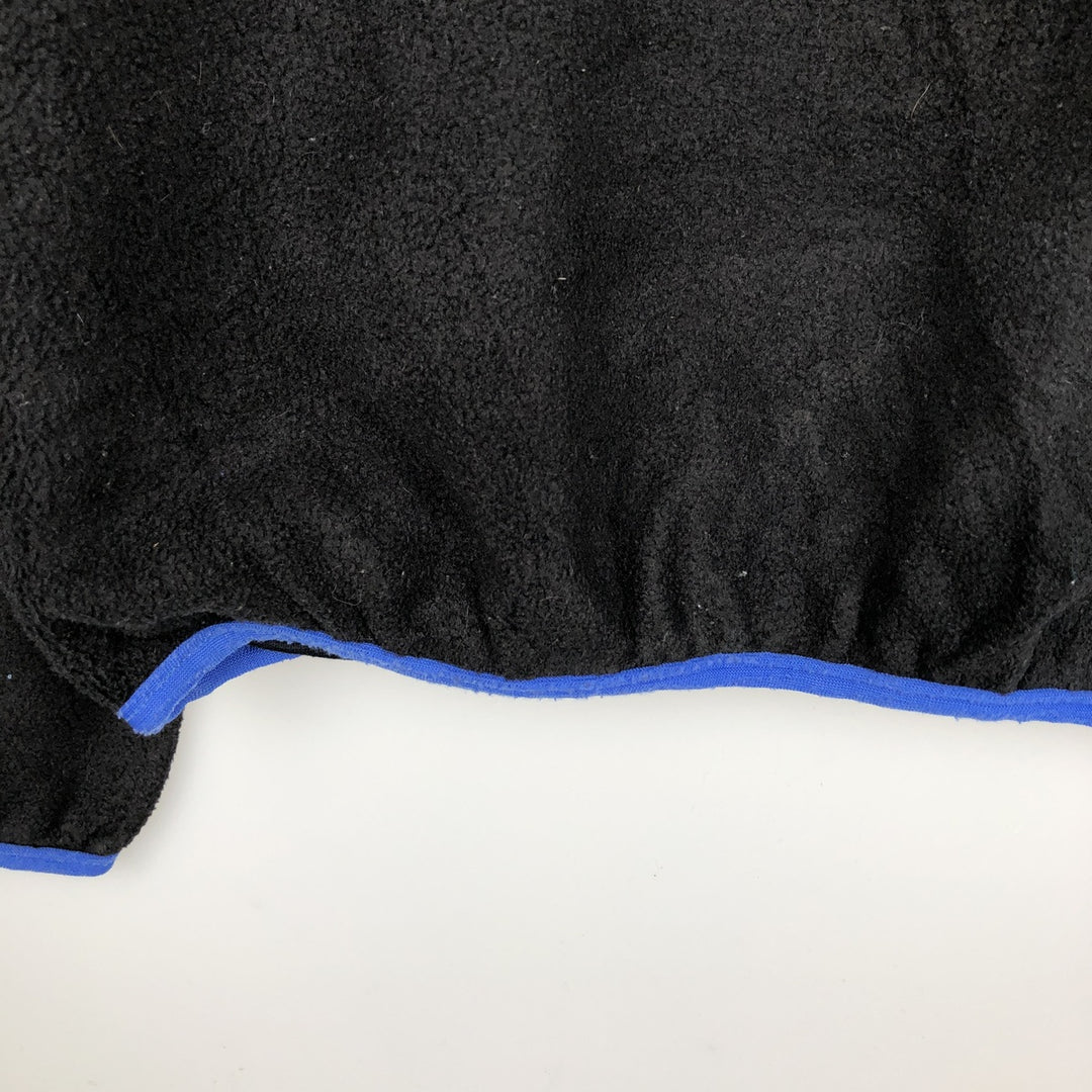Vintage LLBean Half-Snap Fleece Pullover from the 1980s-1990s, Made in USA, Men's Size Medium polyester black type Vintage Second Hand