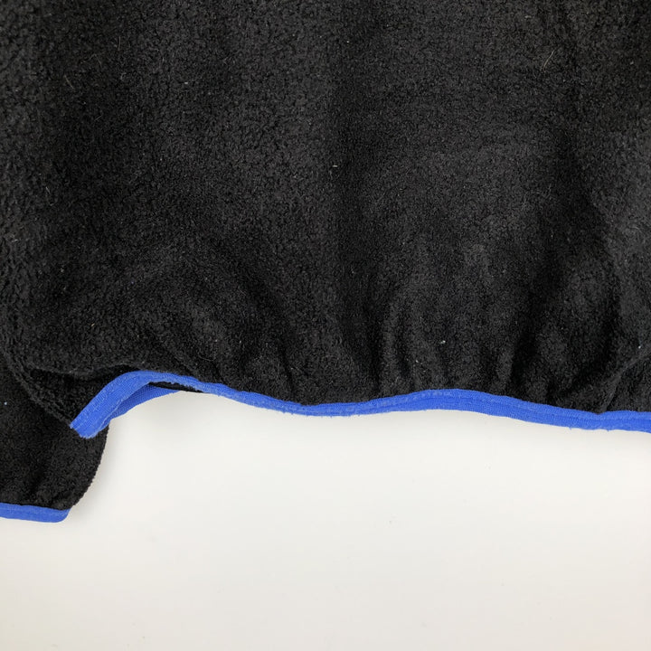 Vintage LLBean Half-Snap Fleece Pullover from the 1980s-1990s, Made in USA, Men's Size Medium polyester black type Vintage Second Hand