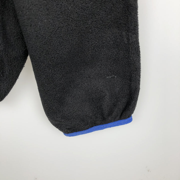 Vintage LLBean Half-Snap Fleece Pullover from the 1980s-1990s, Made in USA, Men's Size Medium polyester black type Vintage Second Hand