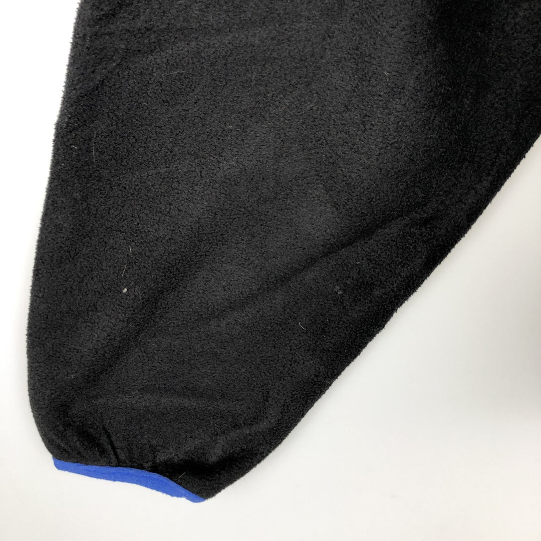 Vintage LLBean Half-Snap Fleece Pullover from the 1980s-1990s, Made in USA, Men's Size Medium polyester black type Vintage Second Hand