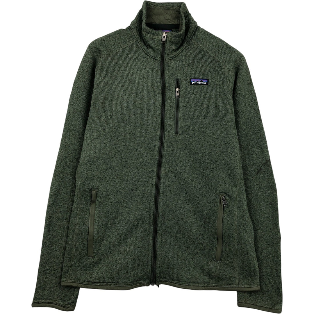 Patagonia Better Sweater Jacket 25528FA19 Fleece Jacket, Men's Size Medium polyester Khaki type Vintage Second Hand