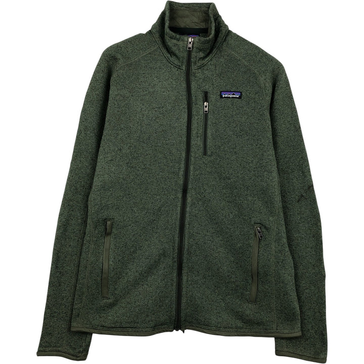 Patagonia Better Sweater Jacket 25528FA19 Fleece Jacket, Men's Size Medium polyester Khaki type Vintage Second Hand