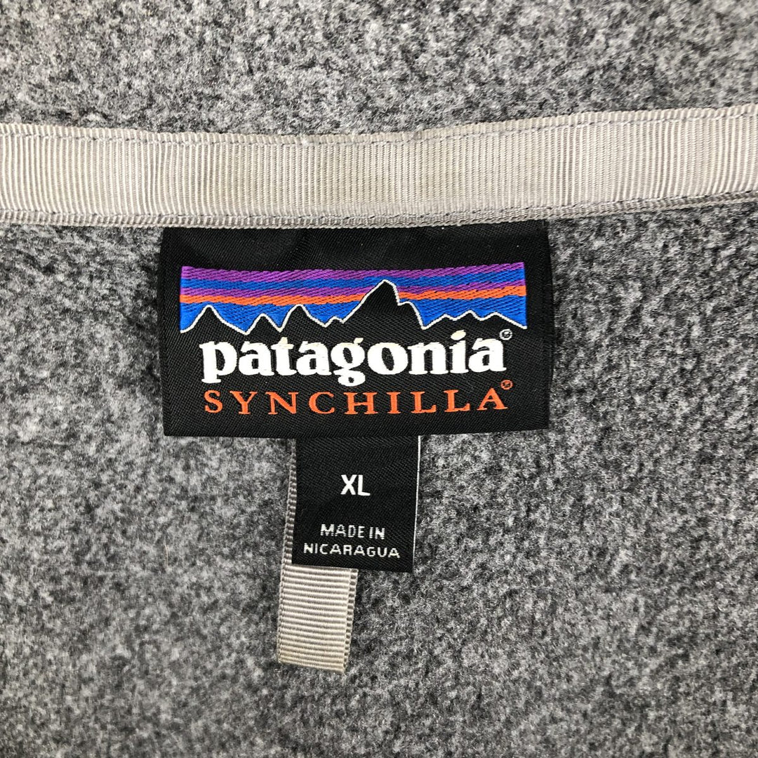 Patagonia Classic Synchilla Fleece Jacket, Men's XL (22990FA21) recycled polyester gray type Vintage Second Hand