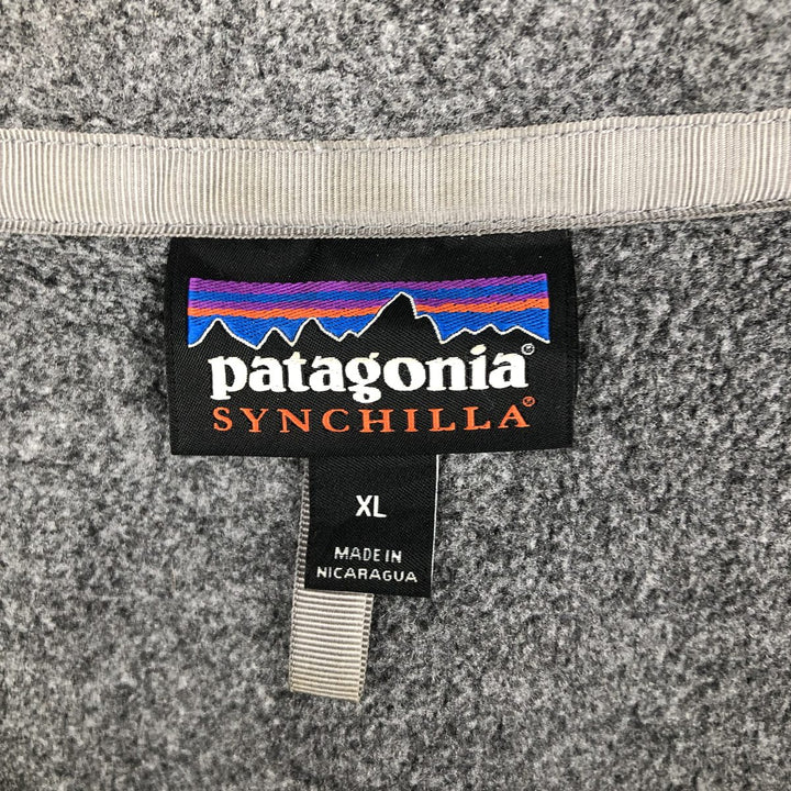 Patagonia Classic Synchilla Fleece Jacket, Men's XL (22990FA21) recycled polyester gray type Vintage Second Hand