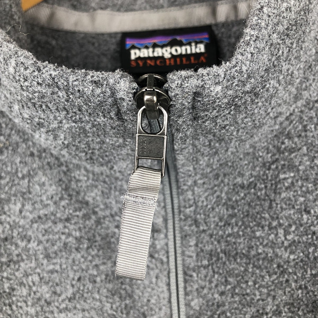 Patagonia Classic Synchilla Fleece Jacket, Men's XL (22990FA21) recycled polyester gray type Vintage Second Hand