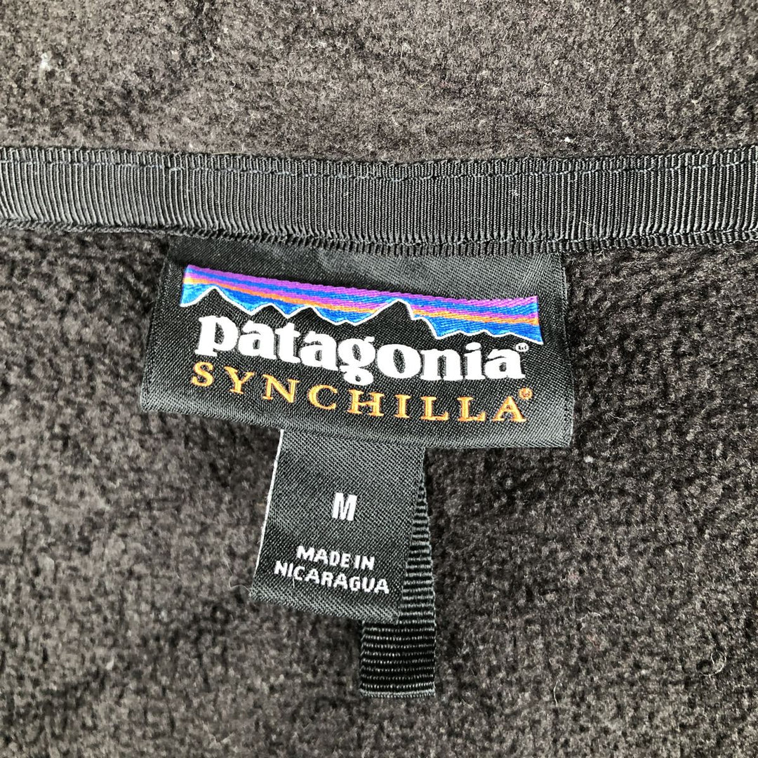 Patagonia Classic Synchilla Jacket 22995SP18 Fleece Jacket, Women's Size M (approx.) polyester black type Vintage Second Hand