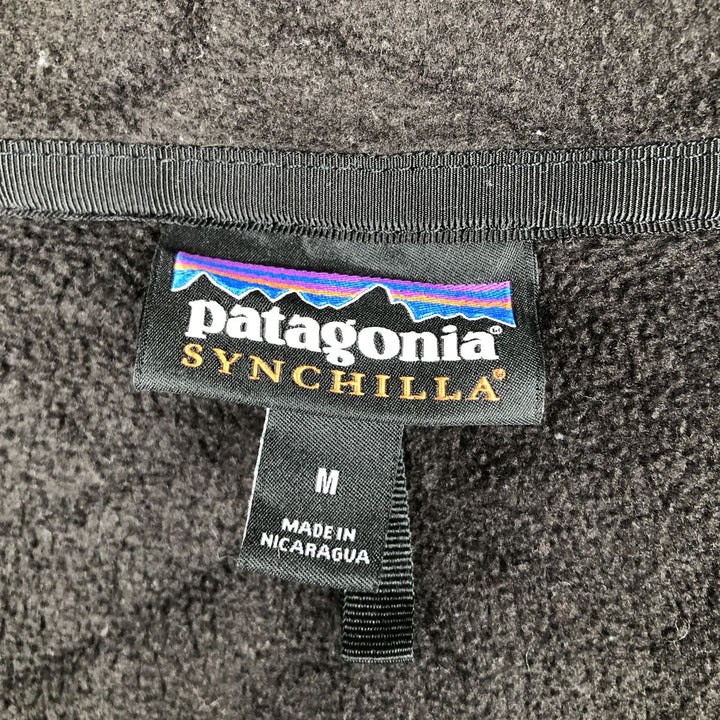 Patagonia Classic Synchilla Jacket 22995SP18 Fleece Jacket, Women's Size M (approx.) polyester black type Vintage Second Hand
