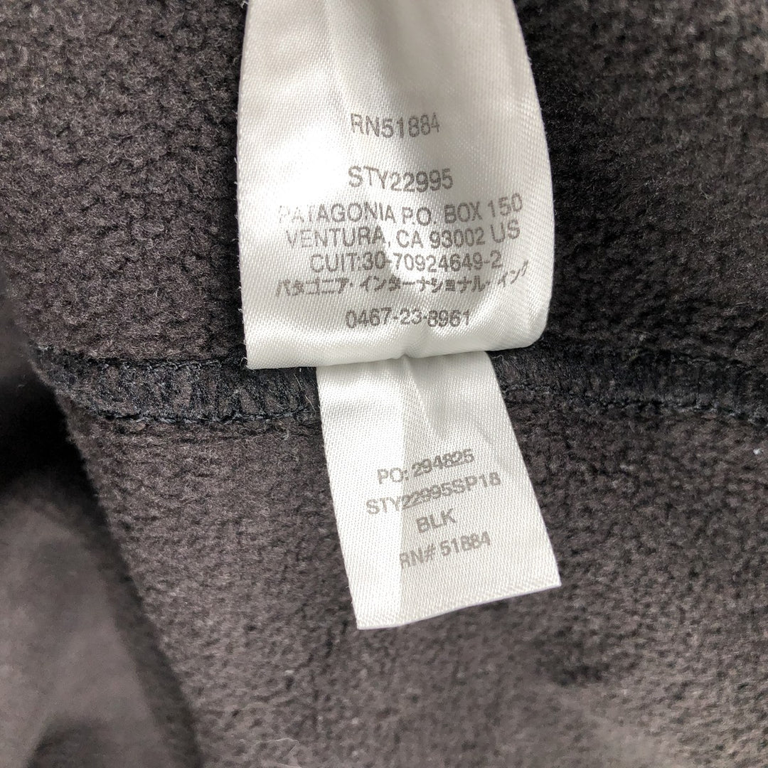 Patagonia Classic Synchilla Jacket 22995SP18 Fleece Jacket, Women's Size M (approx.) polyester black type Vintage Second Hand