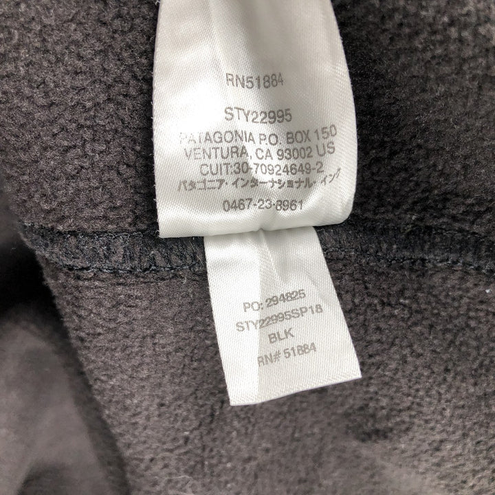 Patagonia Classic Synchilla Jacket 22995SP18 Fleece Jacket, Women's Size M (approx.) polyester black type Vintage Second Hand