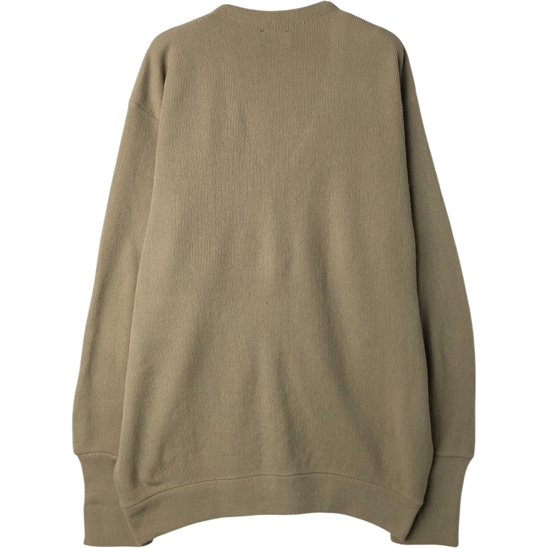 Vintage Van Heusen Editions acrylic knit cardigan, made in the USA, size L, men's. acrylic Beige type Vintage Second Hand