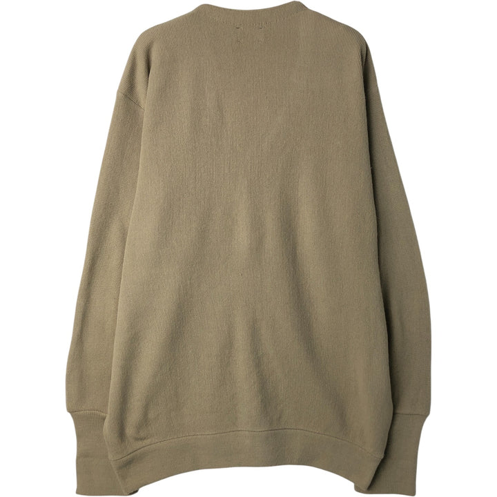 Vintage Van Heusen Editions acrylic knit cardigan, made in the USA, size L, men's. acrylic Beige type Vintage Second Hand