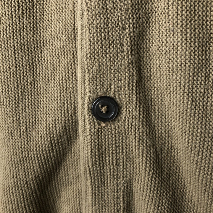 Vintage Van Heusen Editions acrylic knit cardigan, made in the USA, size L, men's. acrylic Beige type Vintage Second Hand
