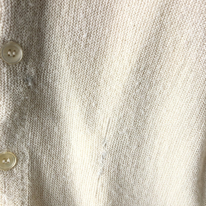 Vintage 80'S Jantzen acrylic knit cardigan, made in the USA, size M for men Oron Acrylic ivory Vintage Second Hand