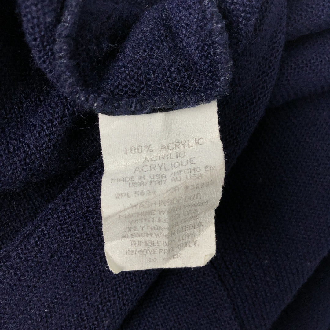 CLASSICS Acrylic Knit Cardigan, Made in USA, Men's XL acrylic navy blue type Vintage Second Hand