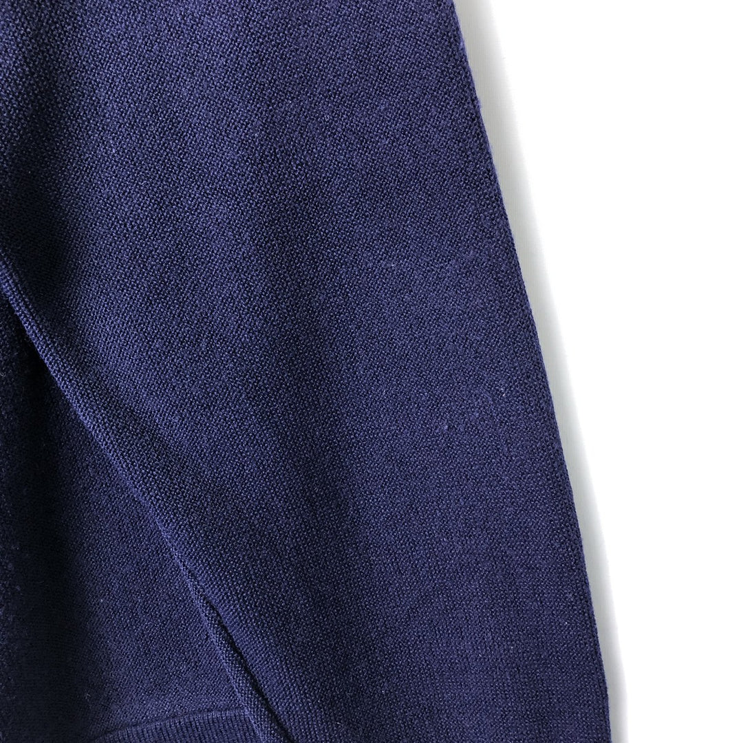 CLASSICS Acrylic Knit Cardigan, Made in USA, Men's XL acrylic navy blue type Vintage Second Hand
