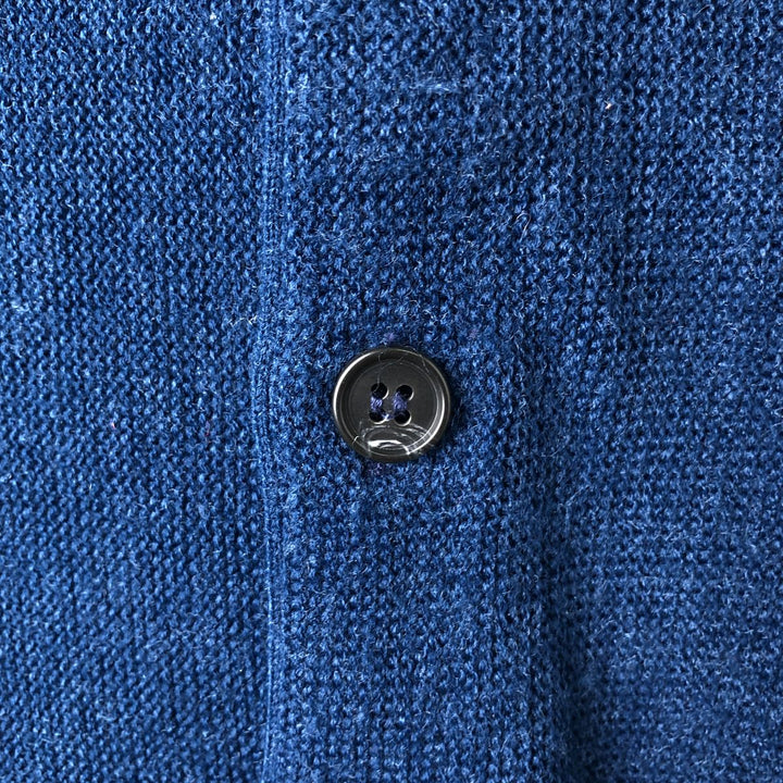 Vintage 90'S Jantzen acrylic knit cardigan, made in the USA, size M, men's acrylic navy blue type Vintage Second Hand