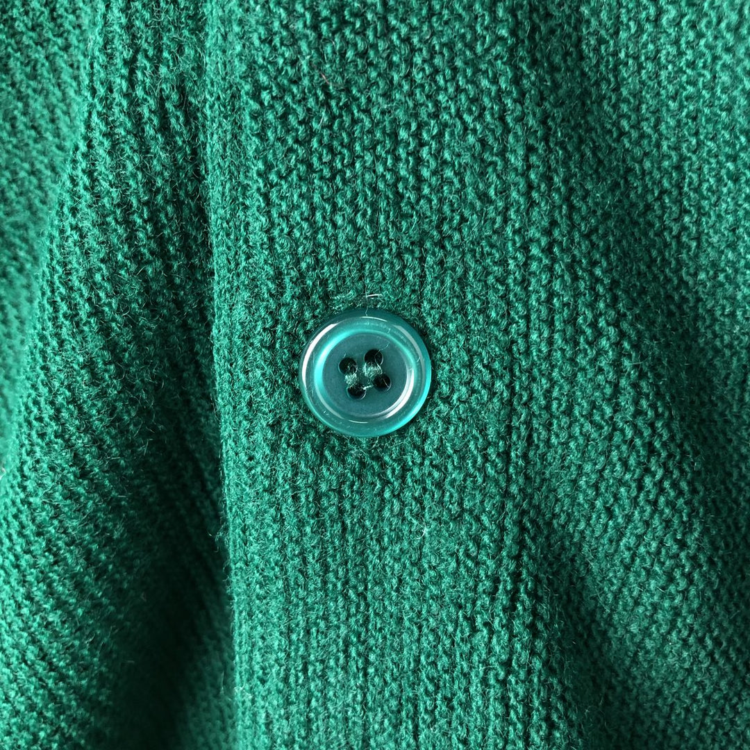 Classics Acrylic Knit Cardigan, Made in USA, Men's Size L acrylic green type Vintage Second Hand