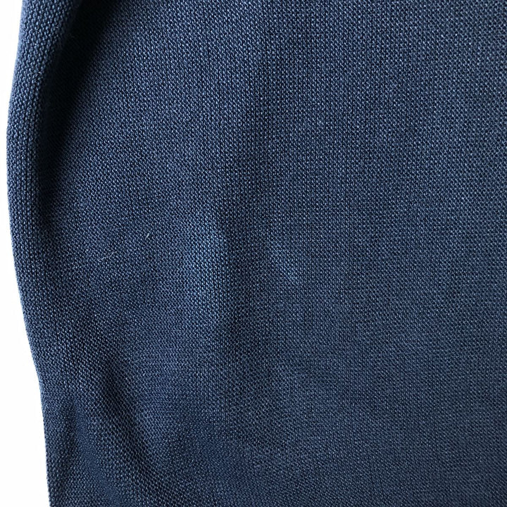 Van Heusen Acrylic Knit Cardigan, Made in USA, Men's XL acrylic navy blue type Vintage Second Hand