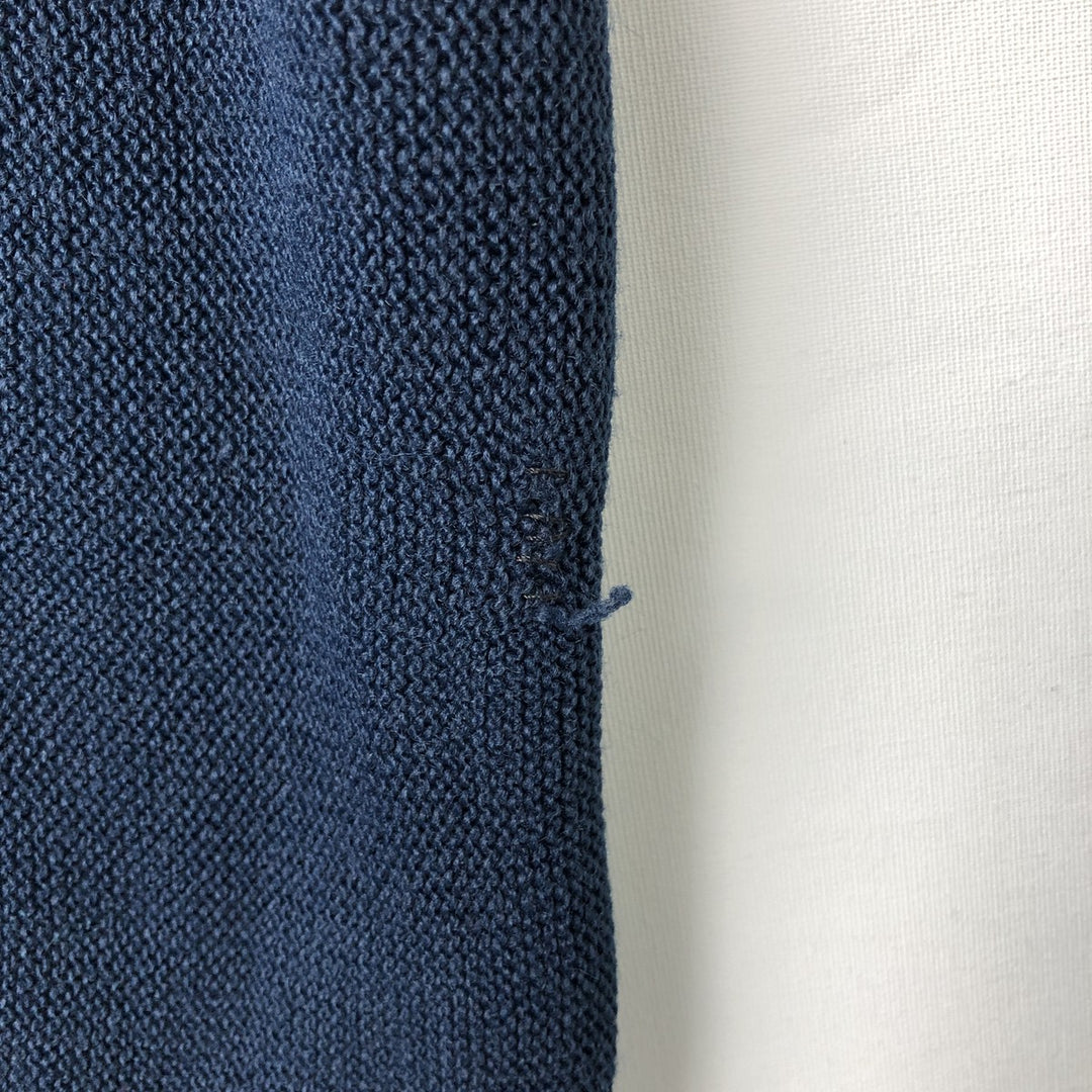 Van Heusen Acrylic Knit Cardigan, Made in USA, Men's XL acrylic navy blue type Vintage Second Hand