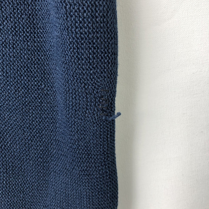 Van Heusen Acrylic Knit Cardigan, Made in USA, Men's XL acrylic navy blue type Vintage Second Hand