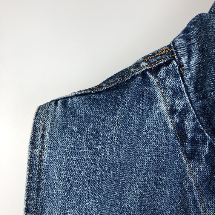 Harley-Davidson denim vest, made in the USA, men's size L cotton blue type Vintage Second Hand