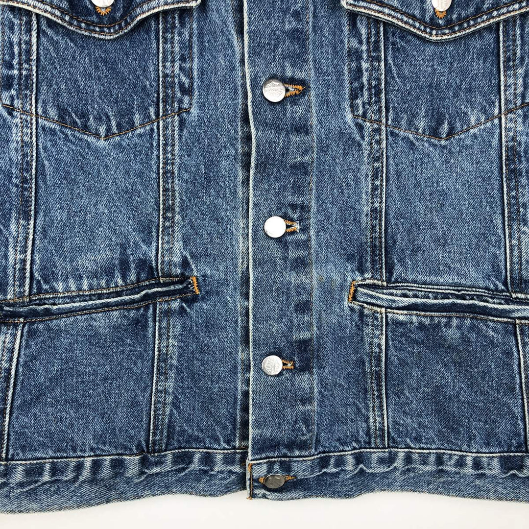 Harley-Davidson denim vest, made in the USA, men's size L cotton blue type Vintage Second Hand