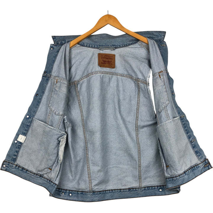 90'S Levi's 70507-0334 Cut-Off Denim Vest, Made in USA, Men's Size XL, Vintage cotton blue type Vintage Second Hand