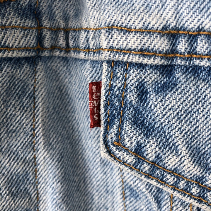 90'S Levi's 70507-0334 Cut-Off Denim Vest, Made in USA, Men's Size XL, Vintage cotton blue type Vintage Second Hand