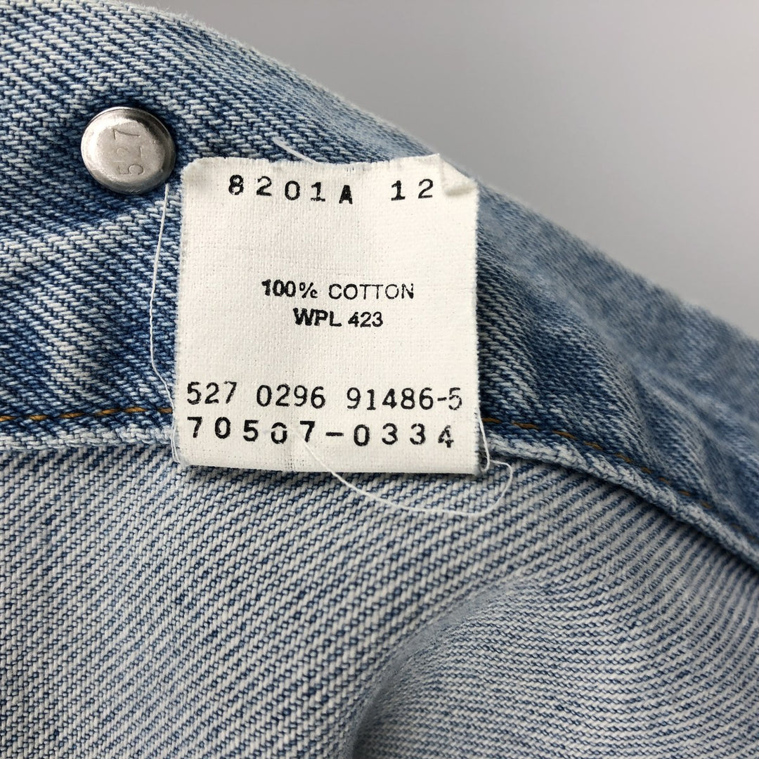 90'S Levi's 70507-0334 Cut-Off Denim Vest, Made in USA, Men's Size XL, Vintage cotton blue type Vintage Second Hand