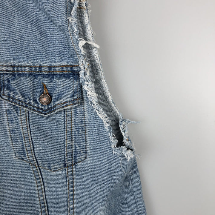 90'S Levi's 70507-0334 Cut-Off Denim Vest, Made in USA, Men's Size XL, Vintage cotton blue type Vintage Second Hand