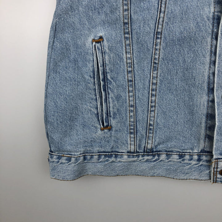 90'S Levi's 70507-0334 Cut-Off Denim Vest, Made in USA, Men's Size XL, Vintage cotton blue type Vintage Second Hand