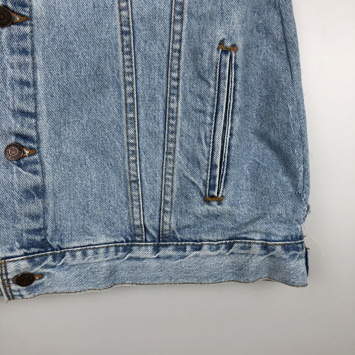90'S Levi's 70507-0334 Cut-Off Denim Vest, Made in USA, Men's Size XL, Vintage cotton blue type Vintage Second Hand