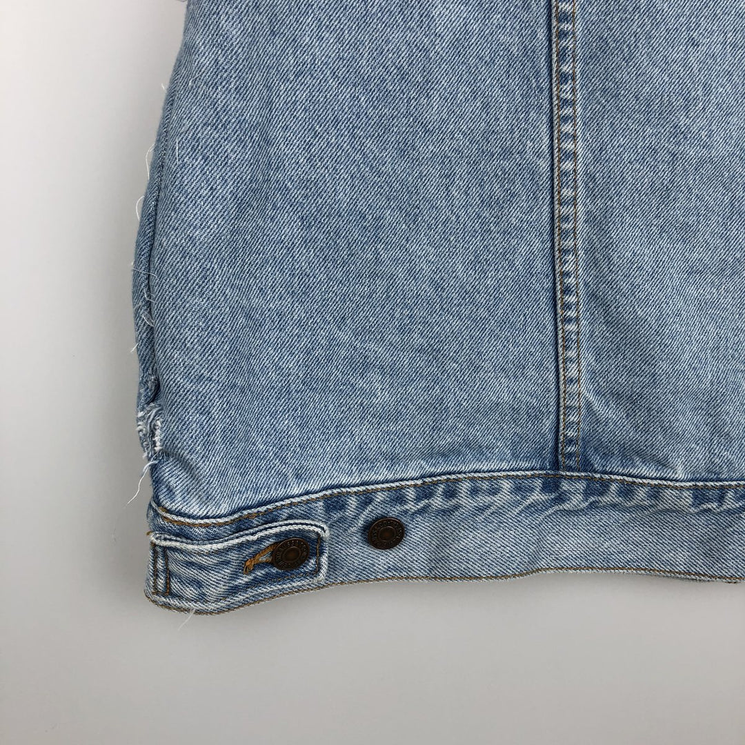 90'S Levi's 70507-0334 Cut-Off Denim Vest, Made in USA, Men's Size XL, Vintage cotton blue type Vintage Second Hand